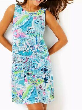 Brand New Lilly Pulitzer Kristen Swing Dress Bali Blue Lilly Loves Cape Cod
